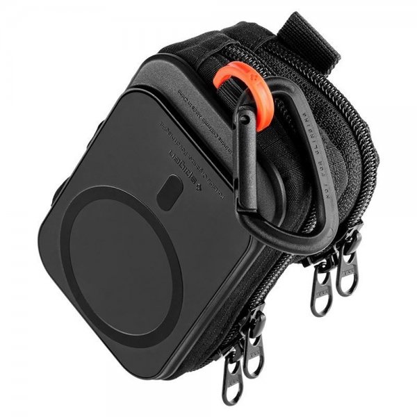 MagSafe Bag Portable Organizer Pouch Snap Zip MagFit Black