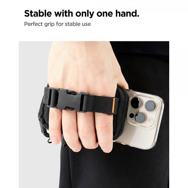 MagSafe Bag Portable Organizer Pouch Snap Zip MagFit Black