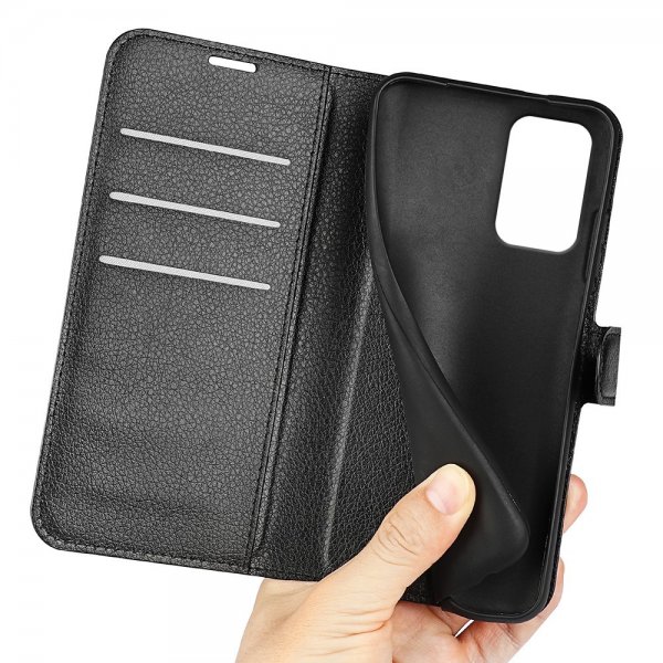 Motorola Edge 50 Fusion Cover Litchi Black