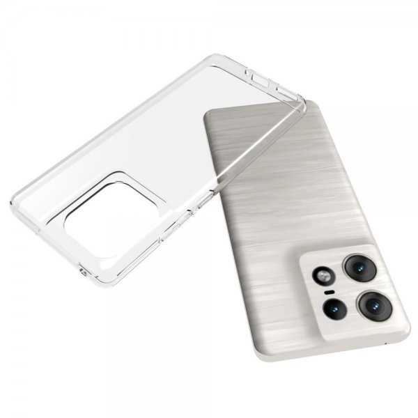 Motorola Edge 50 Pro Case Soft plastic Transparent
