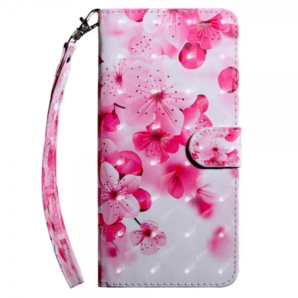 Motorola Moto e22i Cover Print Red Flowers