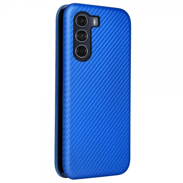 Motorola moto g200 5G Cover Carbon Fiber Texture Blue