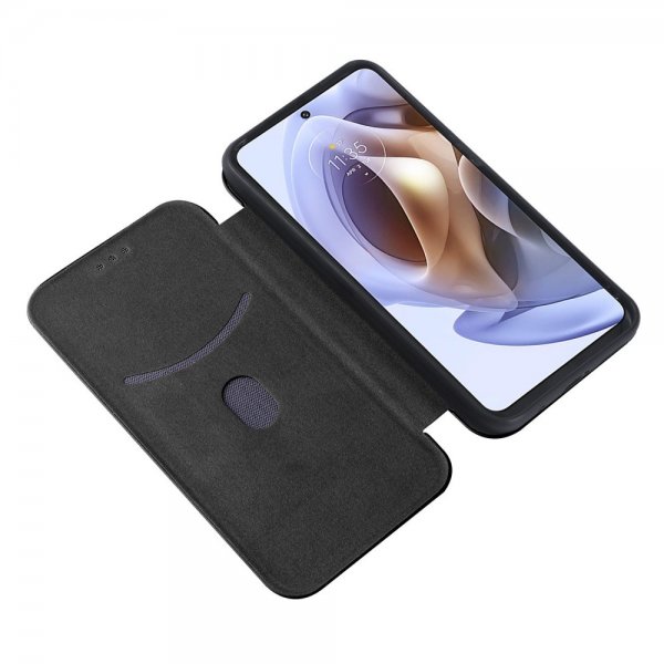 Motorola moto g200 5G Cover Carbon Fiber Texture Black