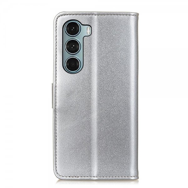 Motorola moto g200 5G Cover Leather texture Silver