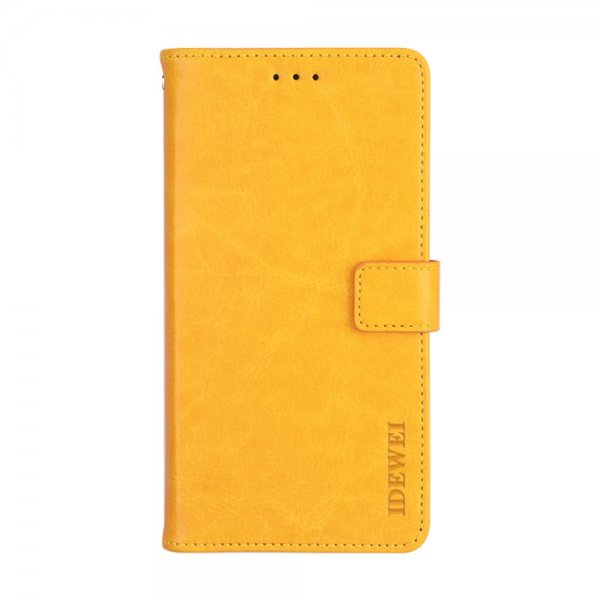 Motorola Moto G30 Cover Leather texture Yellow