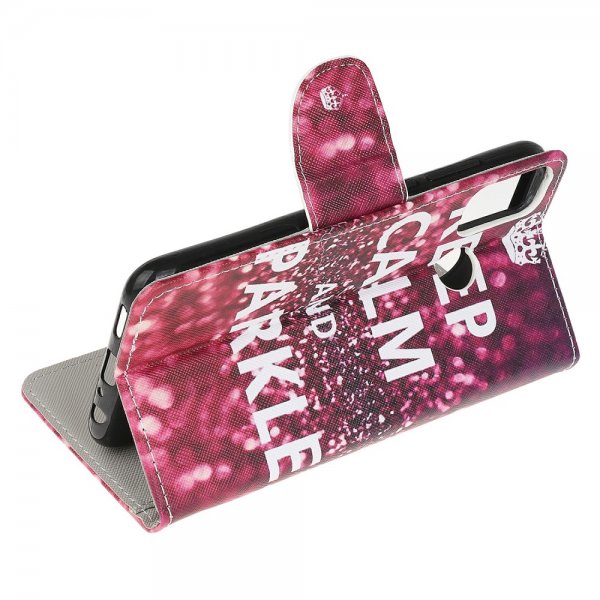 Motorola Moto G30 Cover Print Keep Calm and Sparkle