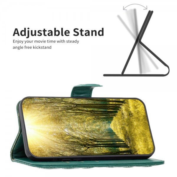 Motorola Moto G62 5G Cover Rhombus Pattern Green