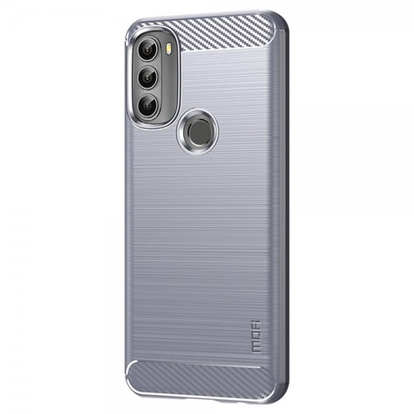 Motorola moto g71 5G Case Brushed Carbon fiber texture Grey