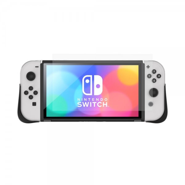 Nintendo Switch OLED Case with Screen Protector Kita Grip 360 Clear