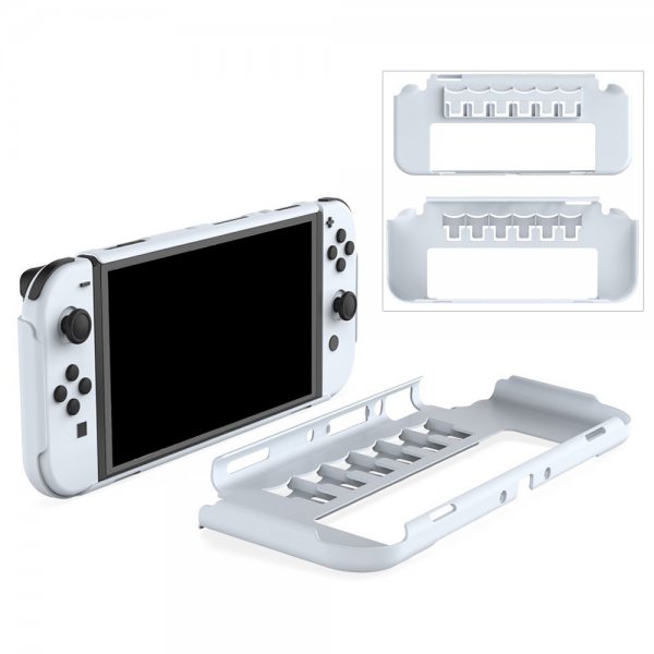 Nintendo Switch Case with Stand 6 Game Slots White