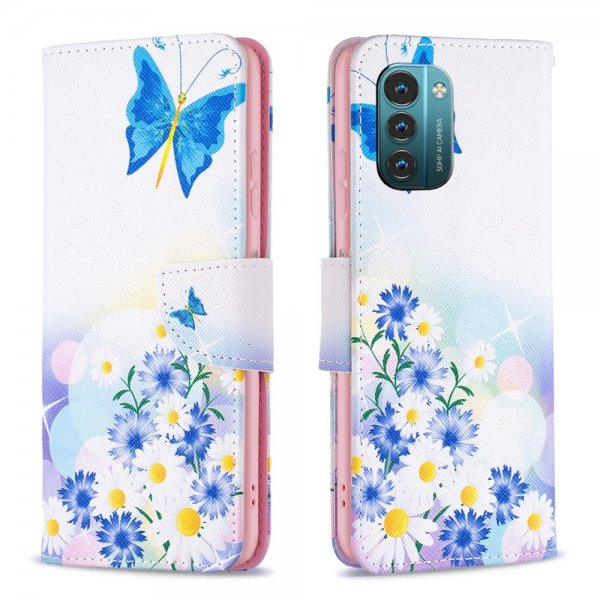 Nokia G11/G21 Cover Print Butterflies and Flowers