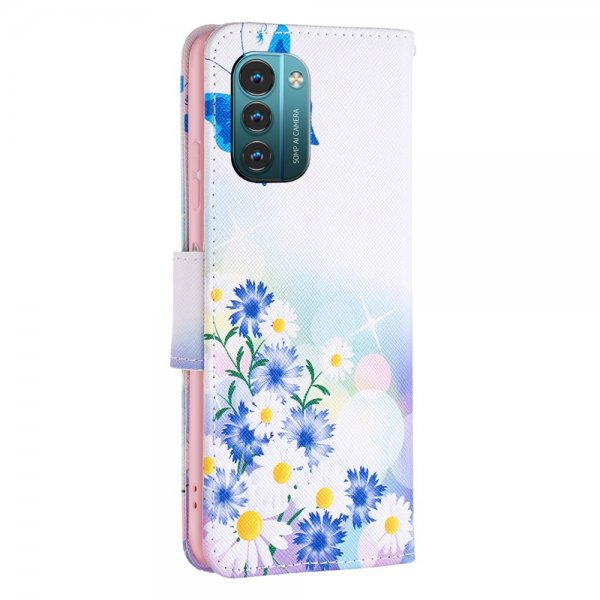Nokia G11/G21 Cover Print Butterflies and Flowers