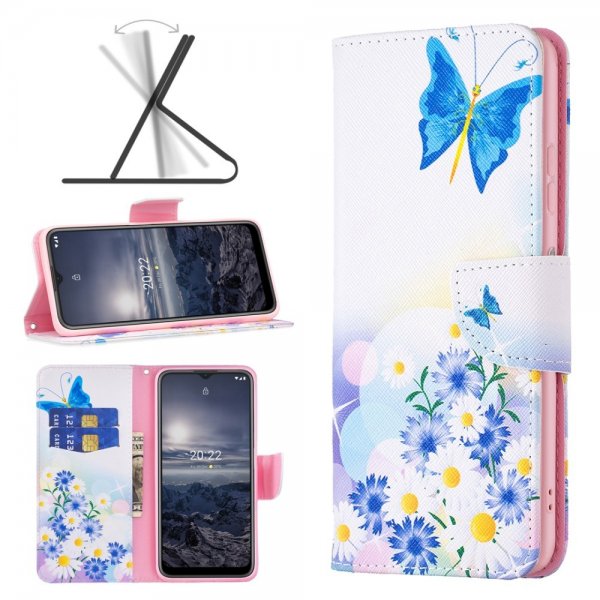 Nokia G11/G21 Cover Print Butterflies and Flowers