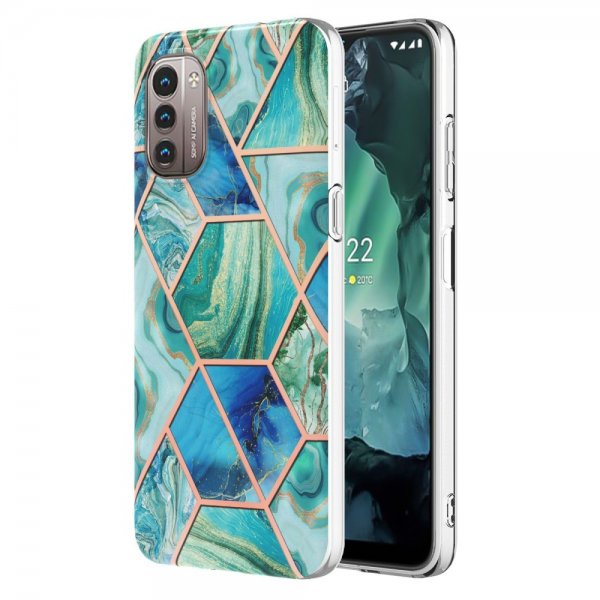 Nokia G11/G21 Case Marble Pattern Green