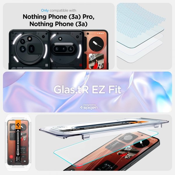 Nothing Phone (3a)/Phone (3a) Pro Screen Protector GLAS.tR EZ Fit