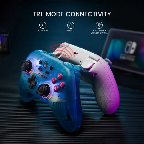 Nova HD Rumble Game Controller 2.4G Retro White