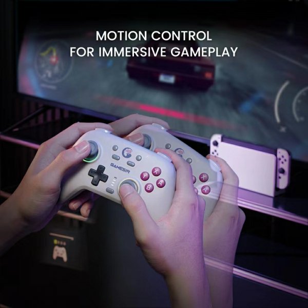 Nova HD Rumble Game Controller 2.4G Retro White