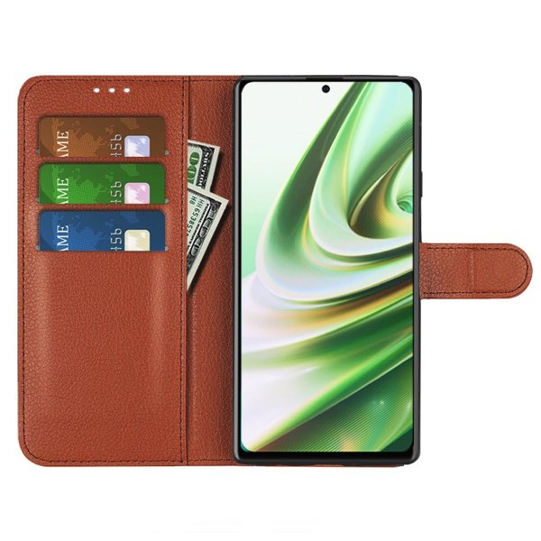 OnePlus 10T Cover with Stand Brown
