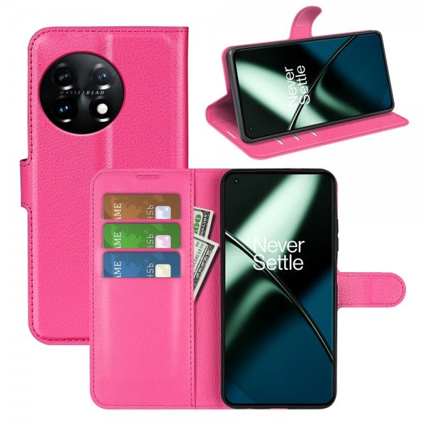 OnePlus 11 Cover Litchi Magenta