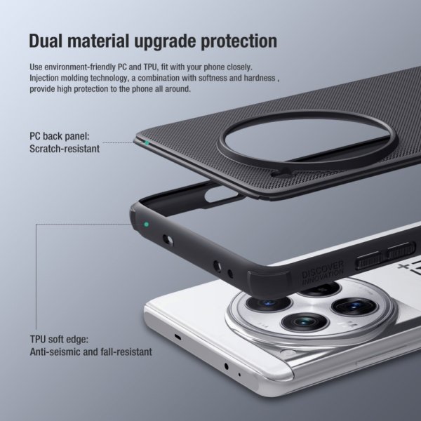 OnePlus 12 Case Super Frosted Shield Pro Red