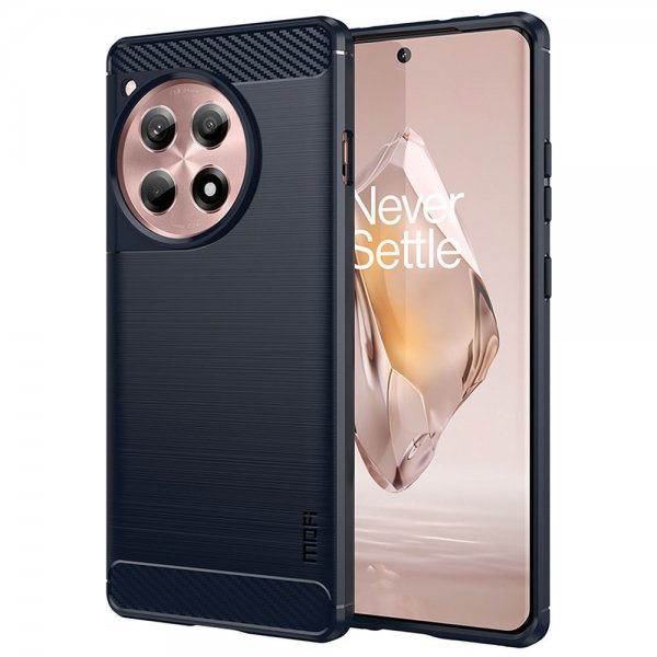 OnePlus 12R Case Brushed Carbon fiber texture Blue