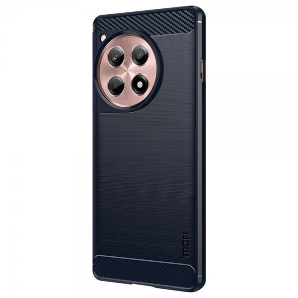 OnePlus 12R Case Brushed Carbon fiber texture Blue