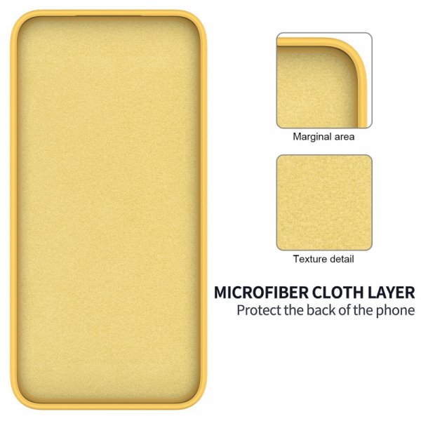 OnePlus 12R Case with Strap Silicone Yellow