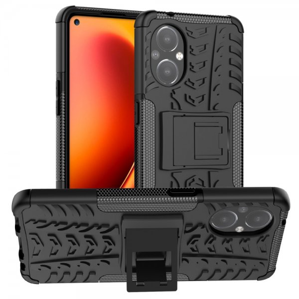 OnePlus Nord N20 5G Case Tire Pattern Stand function Black