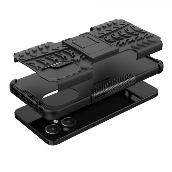 OnePlus Nord N20 5G Case Tire Pattern Stand function Black