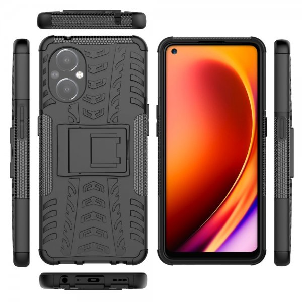 OnePlus Nord N20 5G Case Tire Pattern Stand function Black