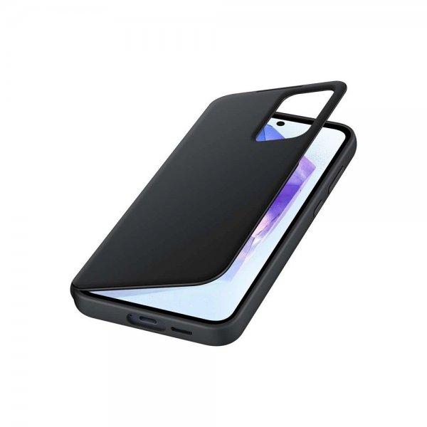 Original Galaxy A55 Cover Smart View Wallet Case Black
