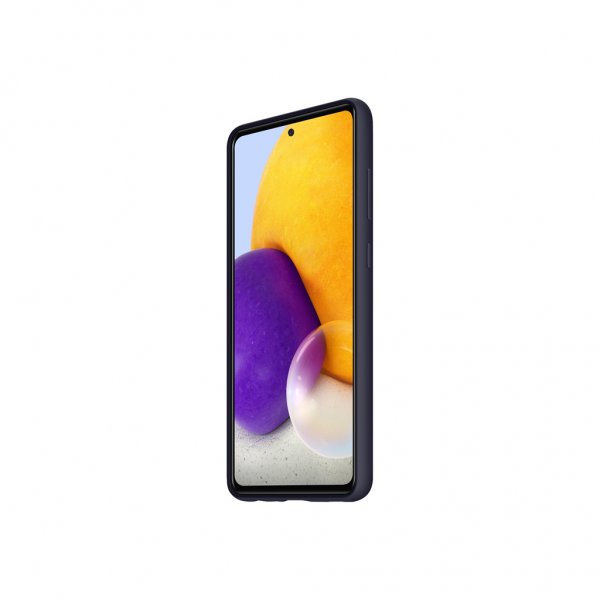 Original Galaxy A72 Case, Silicone Cover Black