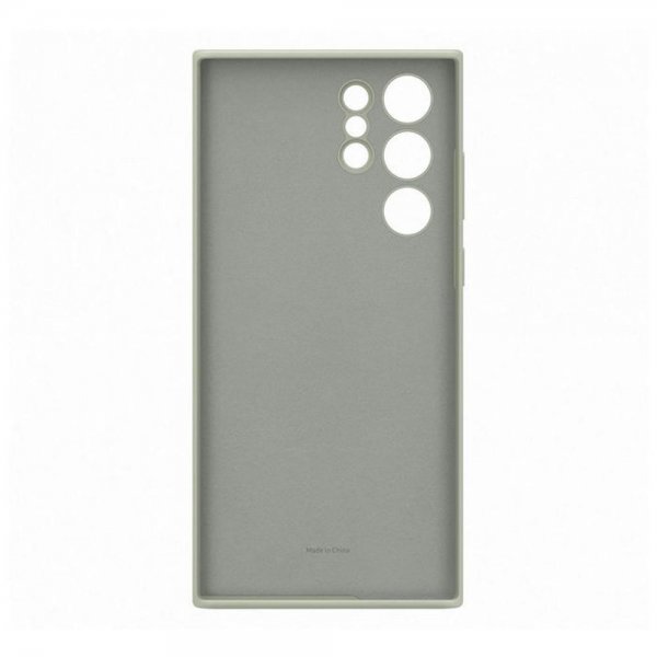 Original Galaxy S22 Ultra Case Silicone Cover Olive Green