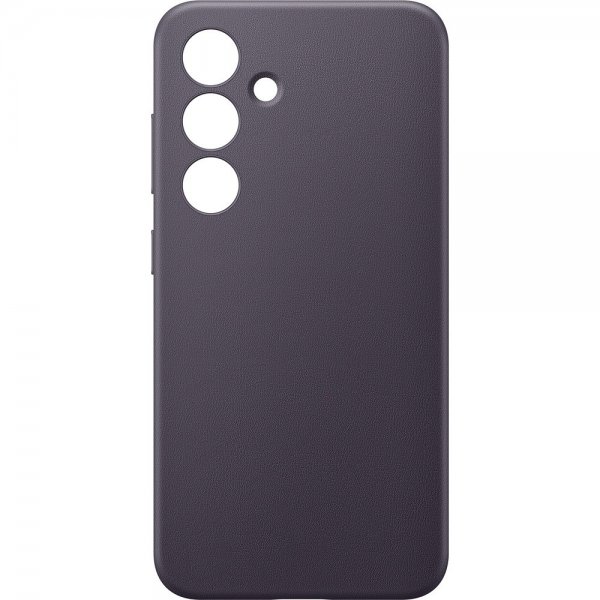 Galaxy S24 Plus Case Vegan Leather Case Dark Violet