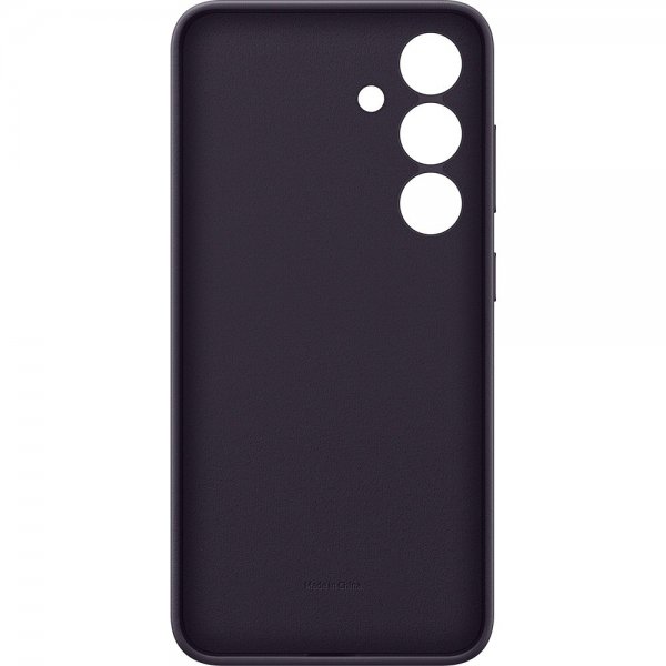 Galaxy S24 Plus Case Vegan Leather Case Dark Violet
