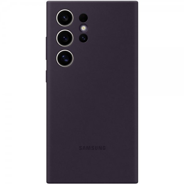 Original Galaxy S24 Ultra Case Silicone Case Dark Violet