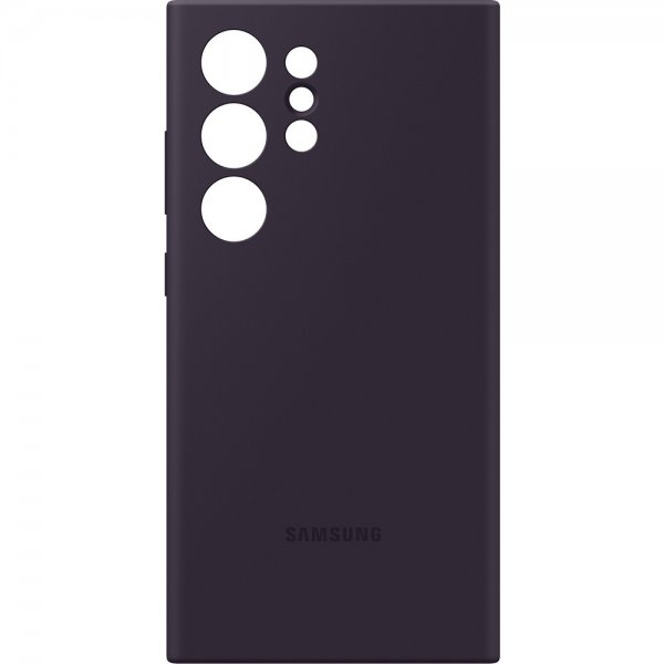Original Galaxy S24 Ultra Case Silicone Case Dark Violet