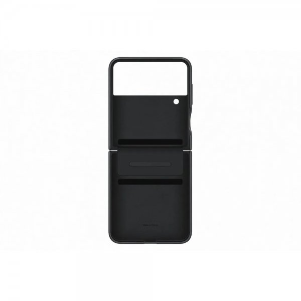 Original Galaxy Z Flip 4 Case Flap Leather Cover Black