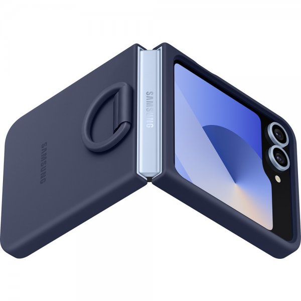 Original Galaxy Z Flip 6/Flip 7 FE Case Silicone Case Navy