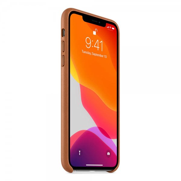 Original iPhone 11 Pro Max Case Leather Case Brown