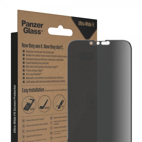 iPhone 13 Pro Max/iPhone 14 Plus Screen Protector Ultra-Wide Fit Privacy