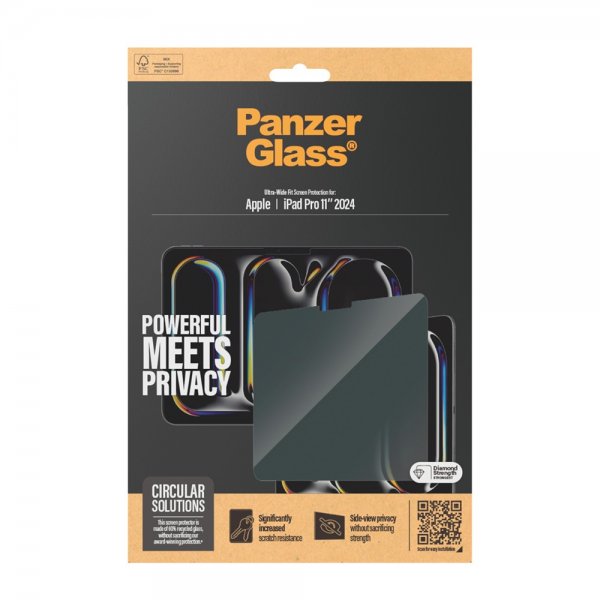 iPad Pro 11 (M4/M5) Screen Protector Ultra-Wide Fit Privacy