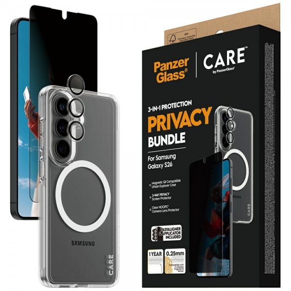 Samsung Galaxy S26 3-in-1 Protection Privacy Bundle