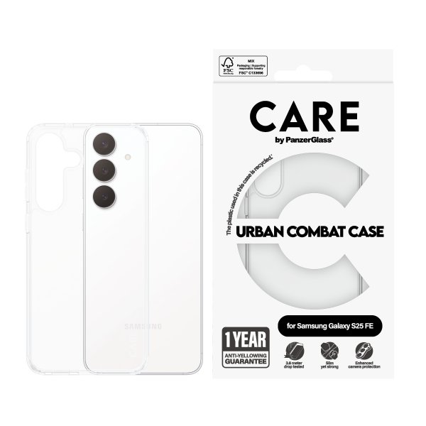 Samsung Galaxy S25 FE Case Urban Combat Transparent