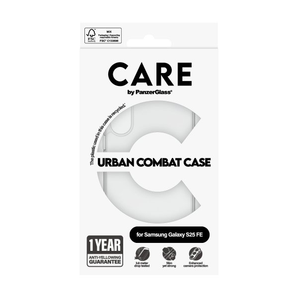 Samsung Galaxy S25 FE Case Urban Combat Transparent