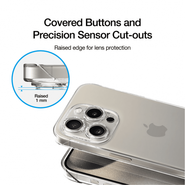 iPhone 15 Pro Case TENC Slim Fit Transparent