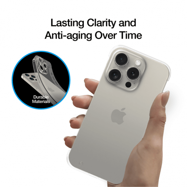 iPhone 15 Pro Case TENC Slim Fit Transparent