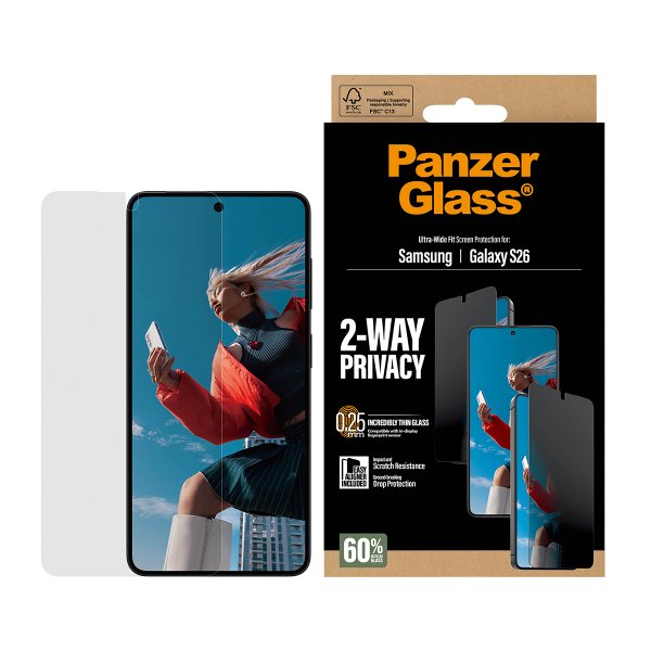 Samsung Galaxy S26 Screen Protector Ultra-Wide Fit Privacy EasyAligner