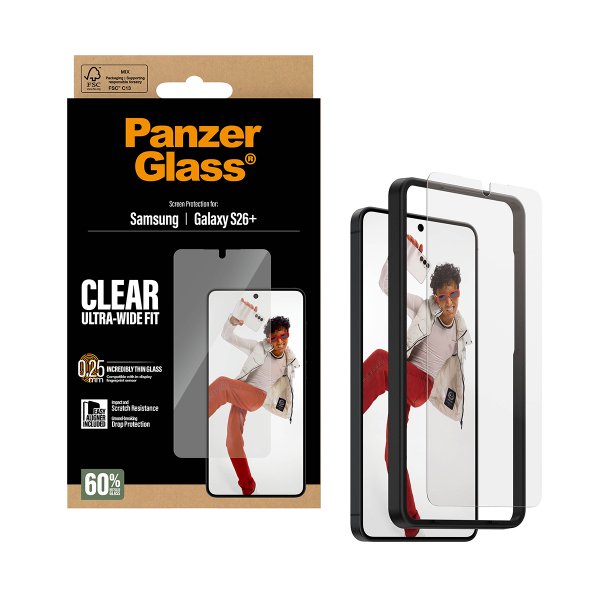 Samsung Galaxy S26 Plus Screen Protector Ultra-Wide Fit EasyAligner