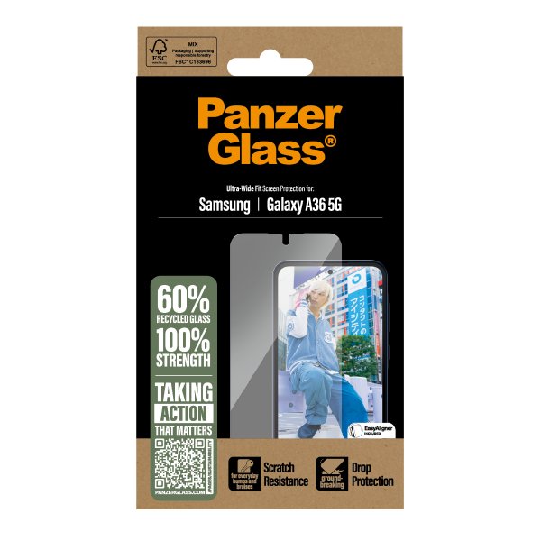 Samsung Galaxy A36 Screen Protector Ultra-Wide Fit EasyAligner